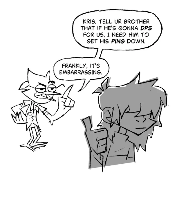 Kris did that on purpose.
#deltarune #Krisdeltarune #Berdly #Togore 