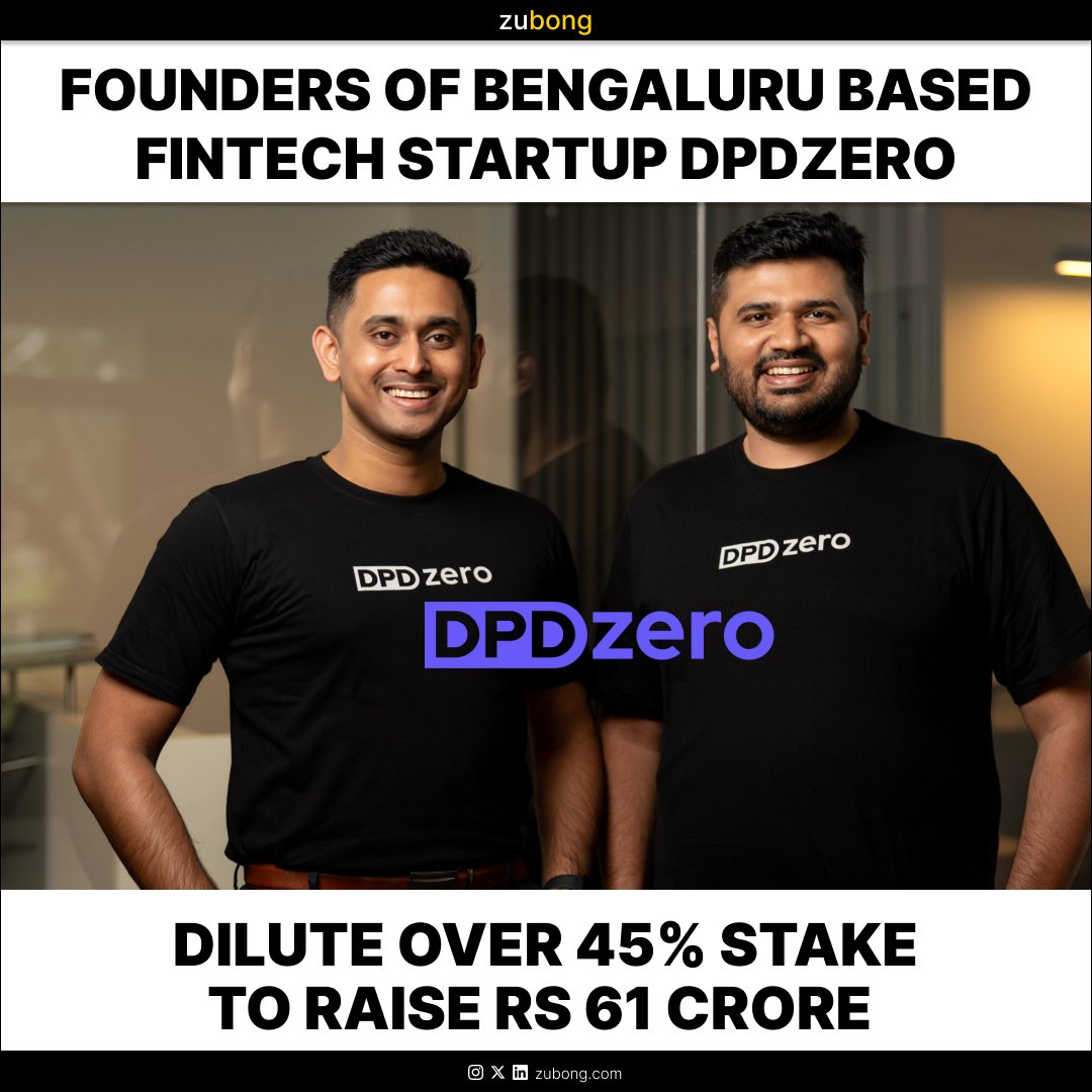 zubong_official's tweet image. Funding was led by Japan-based GMO Venture Partners, with participation from SMBC Asia and existing investor Blume Ventures. The company&apos;s valuation has more than doubled to $30.7 Mn. Co-founders Ananth Shroff and Ranjith B.R. have retained a 46.6% stake in the company

#DPDzero