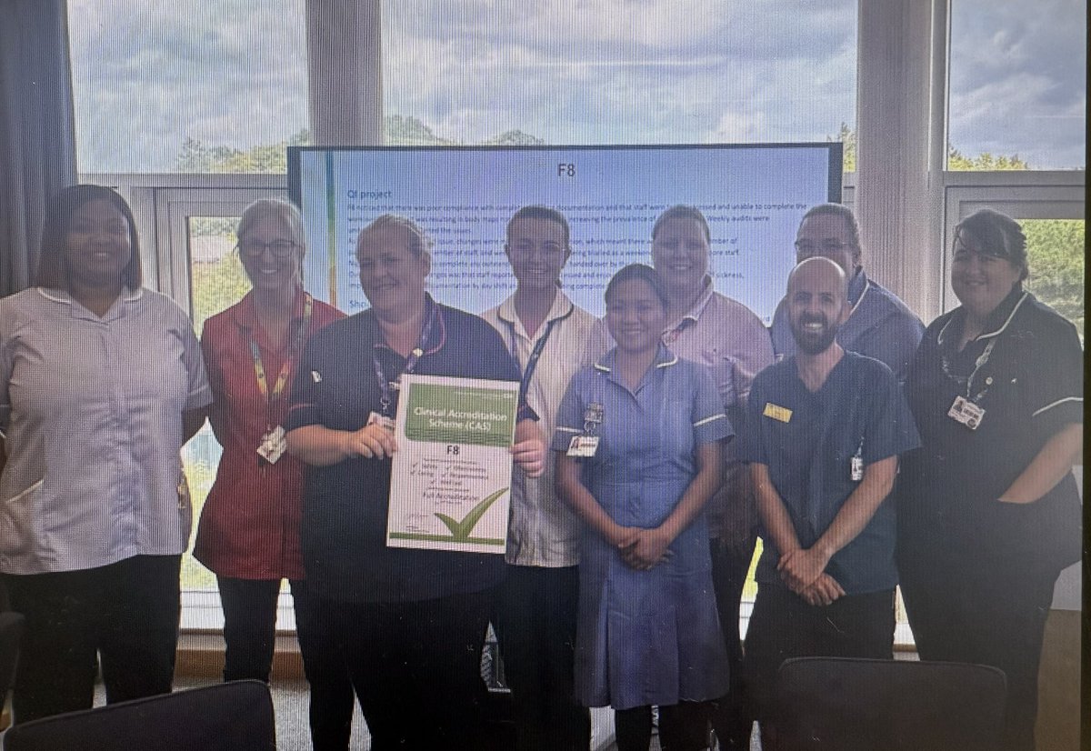 We did it! F8 received full accreditation from our CAS review ❤️ so proud of all of you, I am loving being your ward leader! #proud <a href="/CentreWessex/">Wessex Neurological Centre</a> <a href="/UHSFT/">University Hospital Southampton 💙</a> <a href="/NatashaWattsn3/">Natasha watts</a>