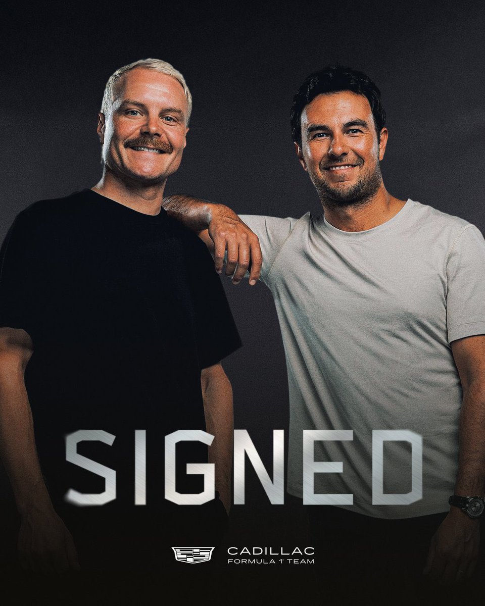 💥OFICIAL

Valteri Bottas y Checo Pérez serán la dupla de pilotos de Cadillac

#F1 #CadillacF1Team #ChecoPerez