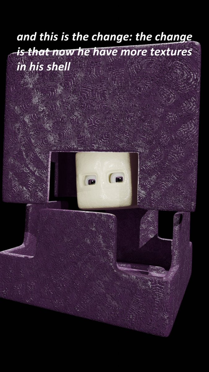 ADONAF2's tweet photo. @Minecraft I upgrade the Shulker in live action with a little bit change, what do you think? 😉 #Minecraft #MinecraftMovie https://t.co/KKjr7FbmbA