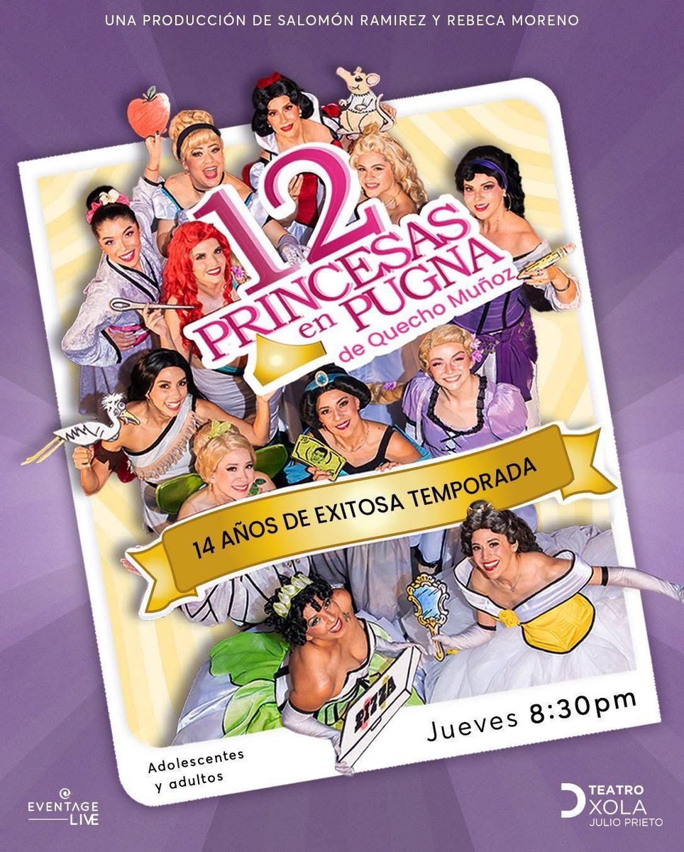 TEATRO XOLA (@teatroxola) on Twitter photo ¡Más de 14 años en cartelera!
Nueva imagen, nuevas historias, nuevas princesas. Y desde luego… nuevas carcajadas… ¡Más de 14 años en cartelera!
Nueva imagen, nuevas historias, nuevas princesas. Y desde luego… nuevas carcajadas…