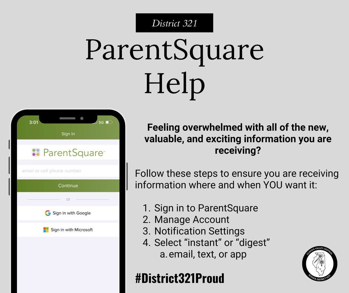 📢PARENTSQUARE NEWS📰

Notification Settings
How to: youtu.be/RNL1RQRC2_U?si…

Don't miss out on all of the information from teachers, coaches, group leaders, and more.

Adjust your settings and receive information the way YOU want to!