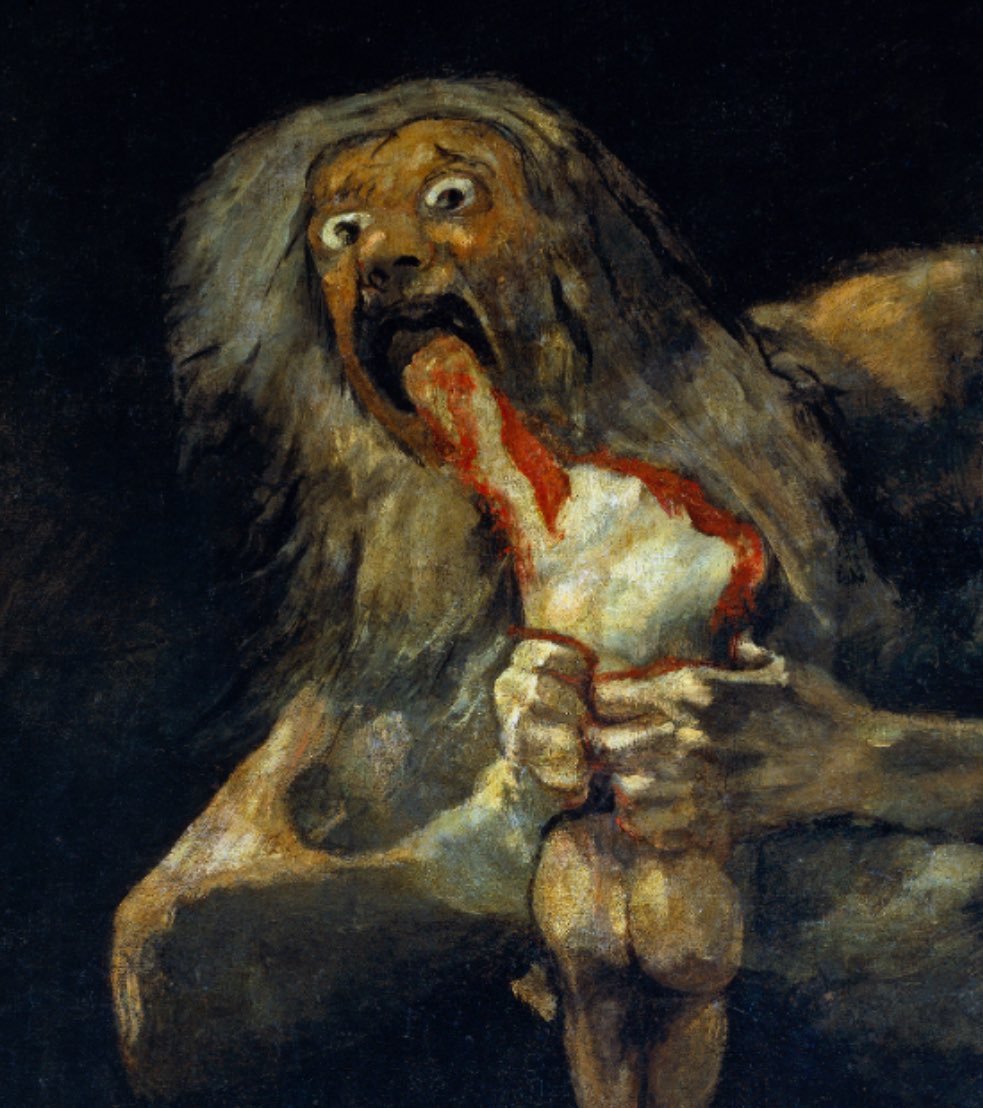 The migrants are not the issue. The migrants are just a symptom.

The issue is that the Western state, “our democracy,” is Saturn devouring his children. The migrants are just Saturn’s teeth.

They’d use wolves if they had to. They’d become pro wolf. Shit they’re already pro wolf