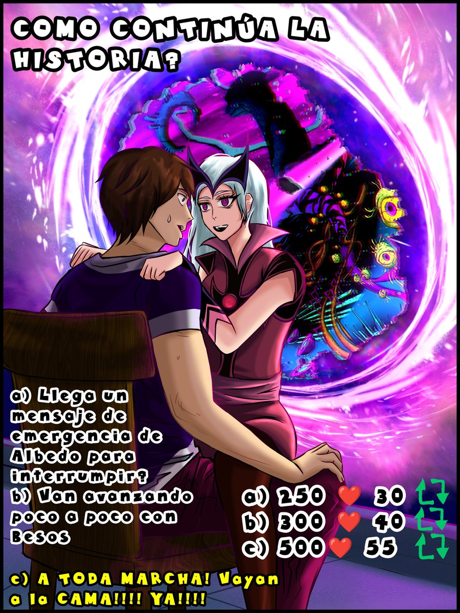 Ya saben sus likes y Reposteos dirán como continúa la historia! Todo se hace en el cómic general de arriba B) ⬆️⬆️⬆️