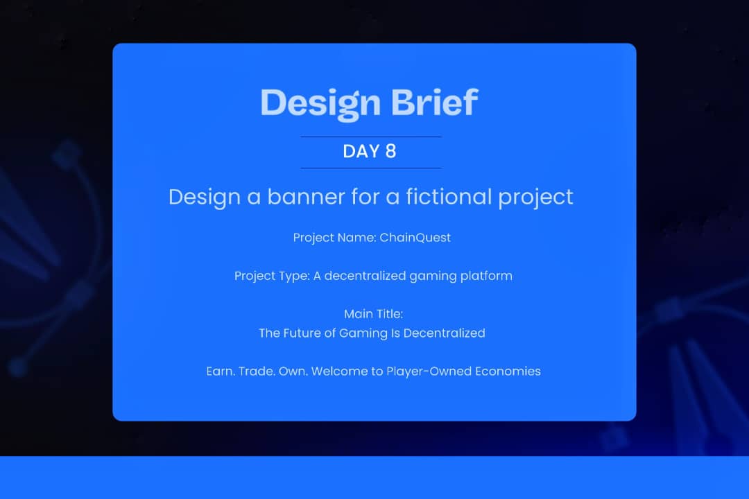 ConciergeOfWeb3's tweet image. On Day 8 of the #30daysweb3designchallenge, I confidently embraced a unique and different approach to my design.

I used three bold colours to style the main text, and the outcome exceeded my expectations, perfectly capturing the essence of web3 design.
