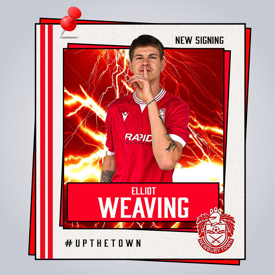 🚨 NEW SIGNING 🚨

We’re delighted to confirm that Elliot Weaving has signed for Newbury Town! ⚽

A talented winger with pace, flair, and an eye for goal, Elliot has already caught the eye during pre-season – scoring some excellent goals and lighting up the pitch with his