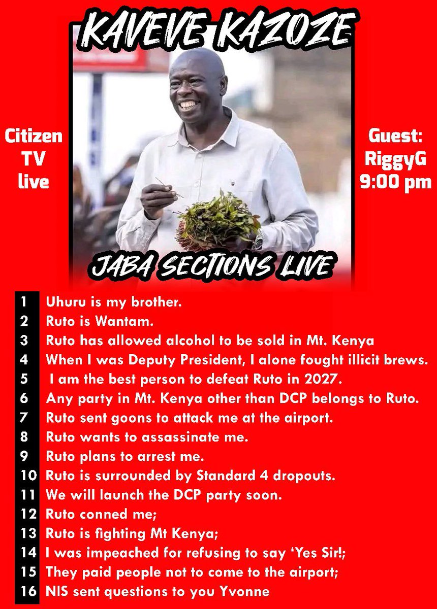 Miano_Jane8's tweet photo. The tribal bigot Gachagua has been cornered by Yvonne Okwara. Lies after lies. Haendi mbali. #TheTribalExplainer
American Senate Duale Al Shabaab SHA NHIF Mt Kenya Murima Raila Odinga https://t.co/ZTaI9pCwAO