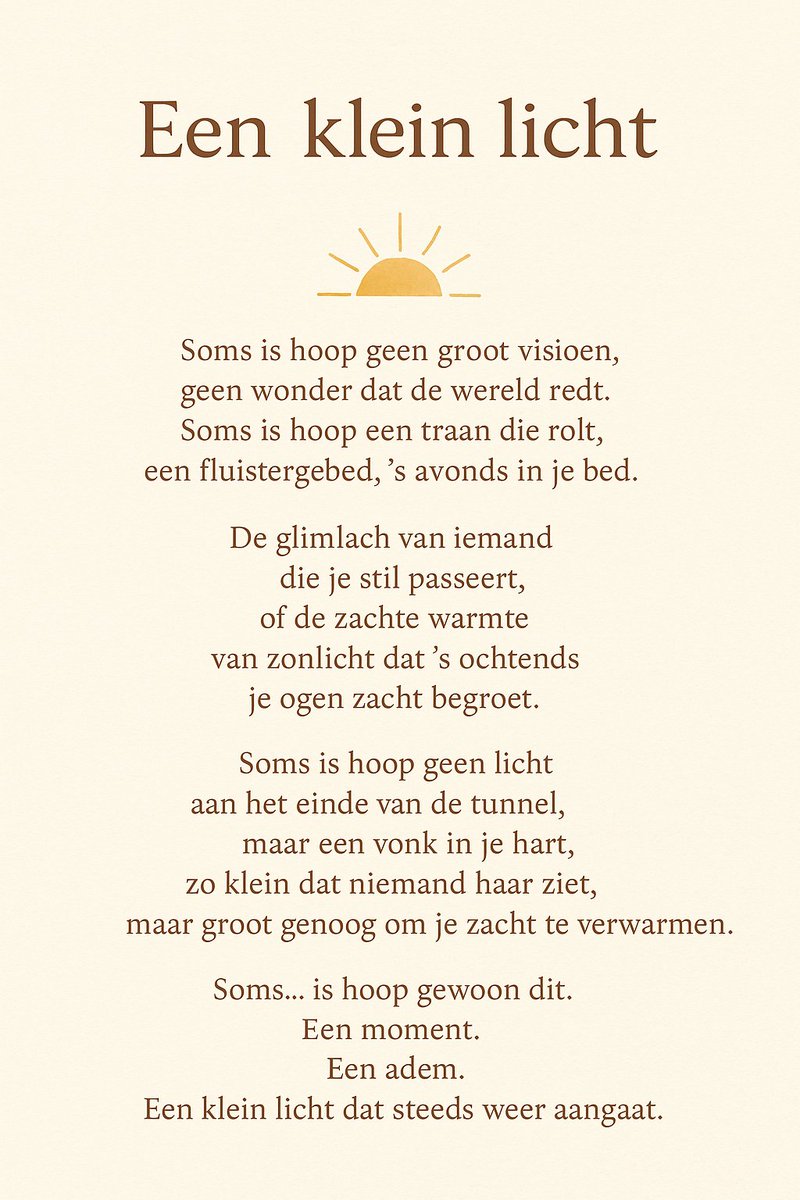 Deze laat ik even bij jullie , ik heb zo mijn momenten 😊
Misschien heb je het net even nodig op dit moment ❤️🙏 #HouVast