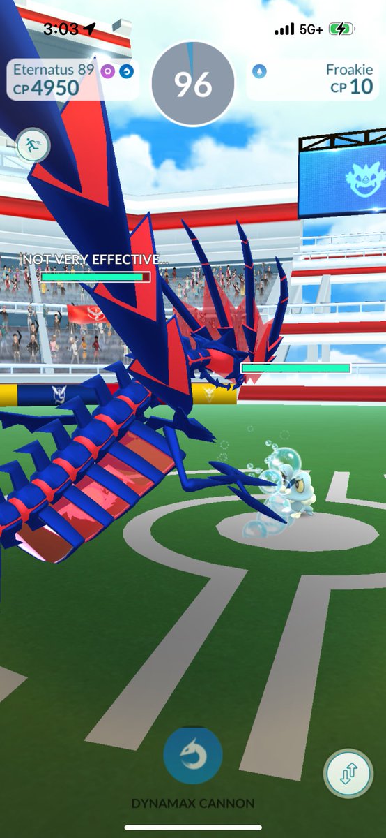 DylanJustison's tweet image. You better believe I’m using Eternatus for everything!! I don’t care if it’s level 1’s in the gym. Eternatus you’re up buddy! #PokemonGo