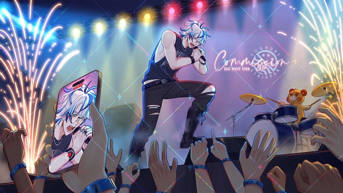 Rocking out! 

Comm for <a href="/TedventurerVT/">Tedventurer</a> !!