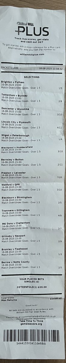 daviwebster's tweet photo. @hitman_tipster My favourite bet 15 fold 1week 🤛🏻 https://t.co/Ron08hE5Nl