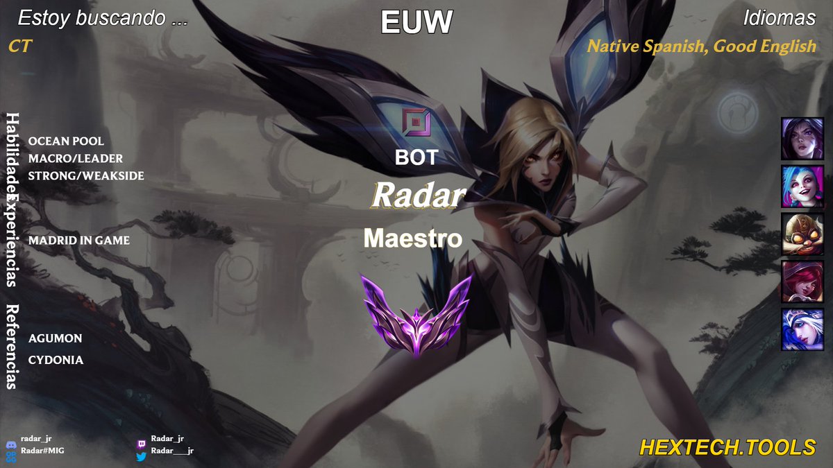 Mas vale tarde que nunca estoy LFT para jugar ct.
Para info podeis hablar con <a href="/GScarlos_/">Agumon</a>  Y <a href="/CristianCydonia/">Cristian 'Cydonia' Vidal</a>  💙