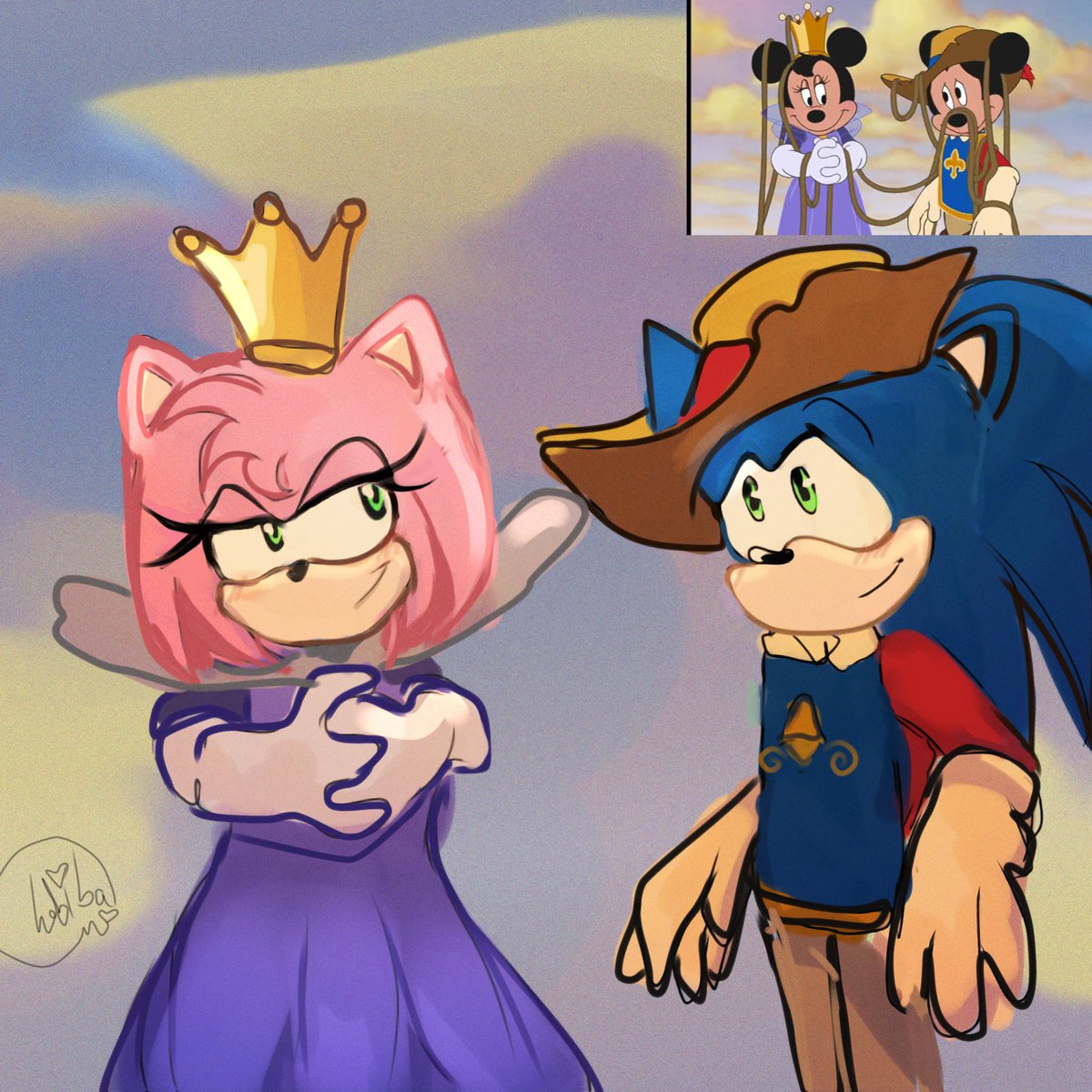 drawing #SonAmy  as Micky and minnie because I have free will  👑

plz don't flop 🤞
#SonicRacingCrossWorlds  #SONIC  #SonicMovie4  #amyrose #SonAmyfanart  #artist #artmoots