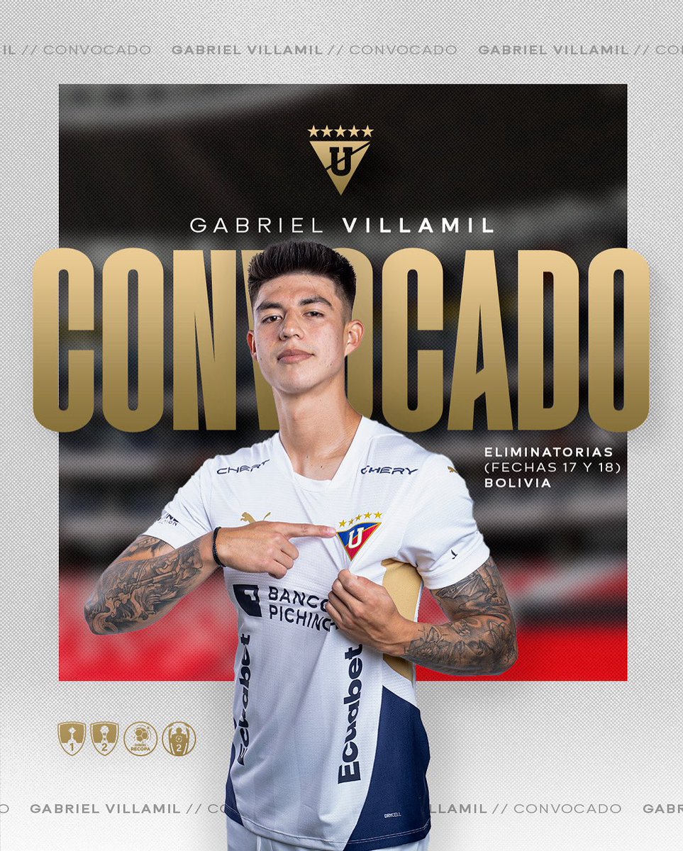 ¡Felicidades Villa! 💪

Gabriel Villamil ha sido convocado a la selección de 🇧🇴 para los últimos partidos de eliminatorias hacia el Mundial 2️⃣0️⃣2️⃣6️⃣ 

#DaleGuerrero #Convocado
