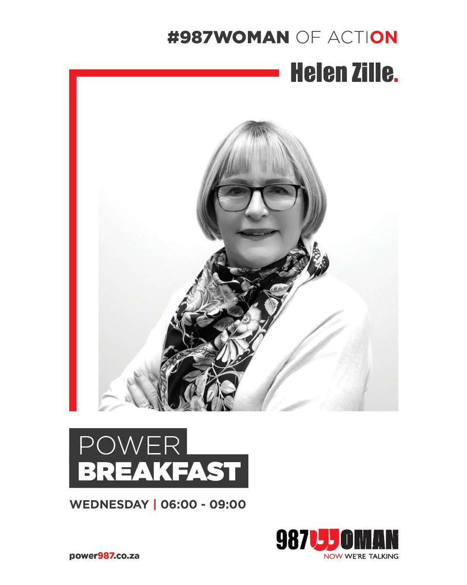 I look forward to hosting the #POWERBreakfast tomorrow morning from 6h00 till 9h00 on #POWER987.

You can tune in at power987.co.za

 #987WOMAN