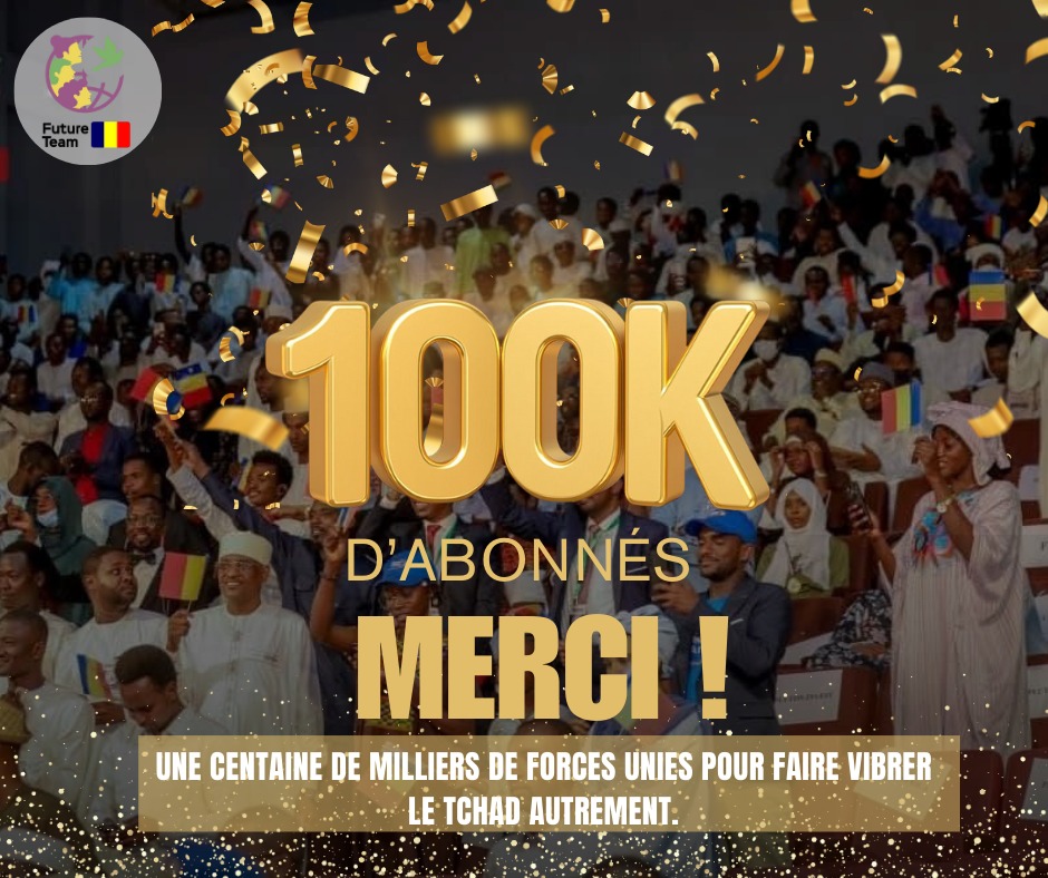 DrHassane90's tweet photo. Merci pour les 100K
#Future_Team_Tchad https://t.co/f4A9WvTCWP
