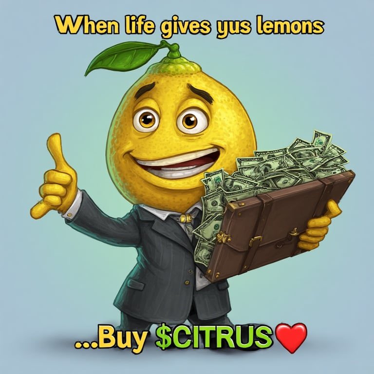 Coin2Geek's tweet photo. New Coin - $CITRUS

Meet $CITRUS – the juiciest lemon in a suit that knows how to make profits.
Don’t squeeze it – invest in it. 🍋📈 LET IT GROW!

https://t.co/K579nQwIDk
https://t.co/BHAMPdBcrk https://t.co/J9fpOxH8t6