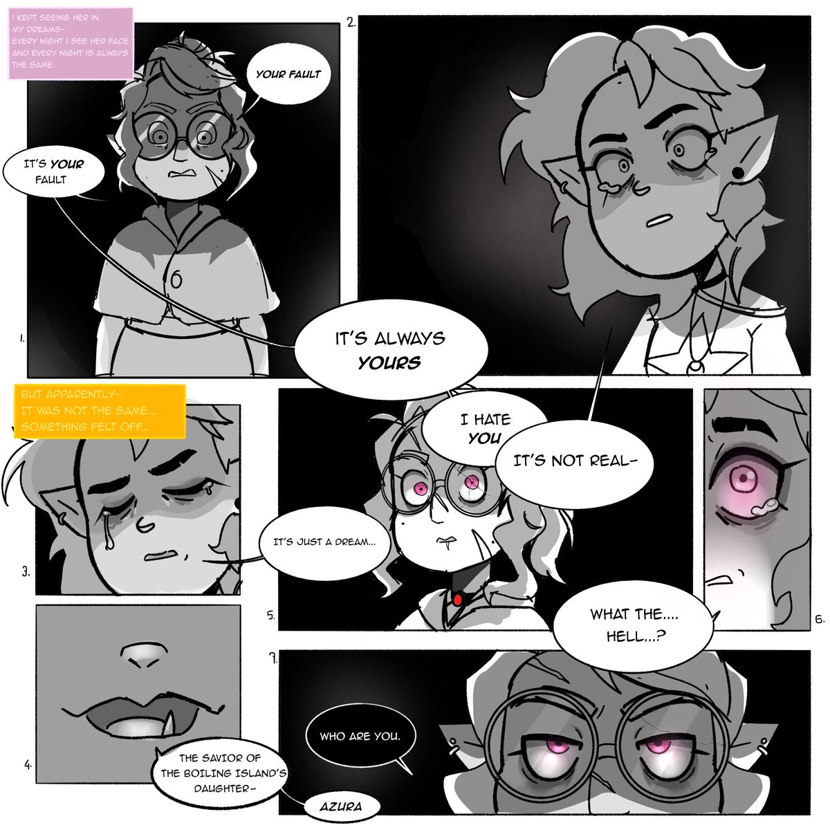 Armony_qua's tweet image. I've tried to make another comic related to the one where she's questioned by an inspector. Yes I know It's not well organised Im not good at organizing cases, but that will work I suppose. Am I going to do another part ? Idk.#TOH #TheOwlHouse #fankid