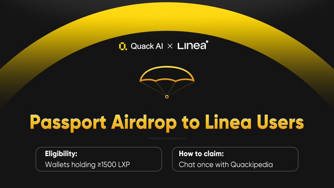 NHK (@langtusg0308) on Twitter photo 🚀 Quack AI (Not <a href="/wallchain_xyz/">Wallchain Quacks</a> Quackers) raised $3.6M backed by <a href="/animocabrands/">Animoca Brands</a>, KeneticCapital, SkylandVC & more.
🟡Quack AI Passports coming to Linea users:
✦ Hold ≥1500 $LXP
✦ Chat once with Quackipedia & get your Passport airdropped instantly
✦ Daily rewards: 100 $AIQ 🚀 Quack AI (Not <a href="/wallchain_xyz/">Wallchain Quacks</a> Quackers) raised $3.6M backed by <a href="/animocabrands/">Animoca Brands</a>, KeneticCapital, SkylandVC & more.
🟡Quack AI Passports coming to Linea users:
✦ Hold ≥1500 $LXP
✦ Chat once with Quackipedia & get your Passport airdropped instantly
✦ Daily rewards: 100 $AIQ
