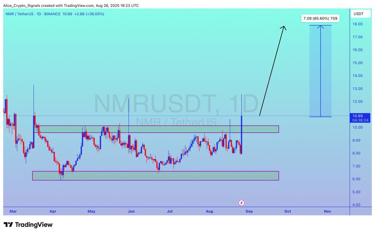 Allice_Crypto's tweet photo. $NMR

UPDATE 

#NMR is getting a good volume. Already breakout done. Expecting 60%+ gain here ✍🏻

#NMRUSDT #NMRBTC #Btc #Bitcoin #Crypto https://t.co/nwQzP2atB2