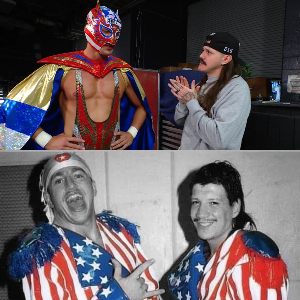 Joshamania89's tweet image. I predict that @DomMysterio35  &amp;amp; El Grande Americano are going to Team up in @WWE and @luchalibreaaa and they will be the new version of Los Gringos Locos.
#DominikMysterio #ElGrandeAmericano #LosGringosLocos