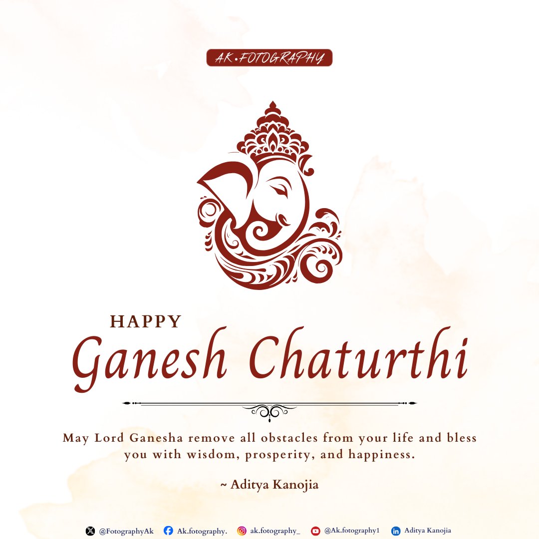 FotographyAk's tweet photo. 🌸 On this #GaneshChaturthi , may Lord Ganesha remove all obstacles from your life and bless you with wisdom, prosperity, and happiness. ✨🙏

#GanpatiBappaMorya #GaneshChaturthi2025 

~ @FotographyAk https://t.co/33gWXXGtd5