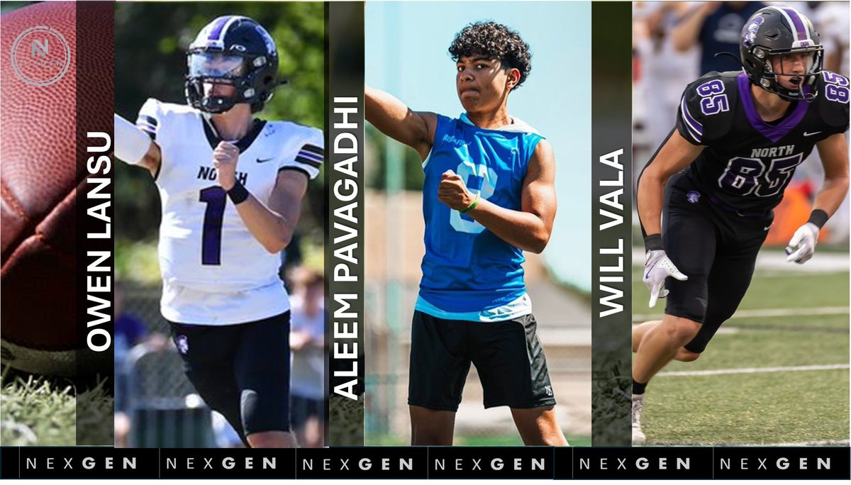 Keith Smilie (@nexgenscouting) on Twitter photo Saturday season opener in Illinois
✅2026 QB Owen Lansu <a href="/OwenLansu12/">Owen Lansu</a>
✅2029 QB Aleem Pavagadhi <a href="/AleemPavagadhi5/">Aleem Pavagadhi</a>
✅2026 TE/ATH Will Vala <a href="/WillVala27/">Will Vala</a>
➡️Downers Grove North <a href="/DGNFootball/">DGN Football</a> travels to 📍Morgan Park Saturday season opener in Illinois
✅2026 QB Owen Lansu <a href="/OwenLansu12/">Owen Lansu</a>
✅2029 QB Aleem Pavagadhi <a href="/AleemPavagadhi5/">Aleem Pavagadhi</a>
✅2026 TE/ATH Will Vala <a href="/WillVala27/">Will Vala</a>
➡️Downers Grove North <a href="/DGNFootball/">DGN Football</a> travels to 📍Morgan Park