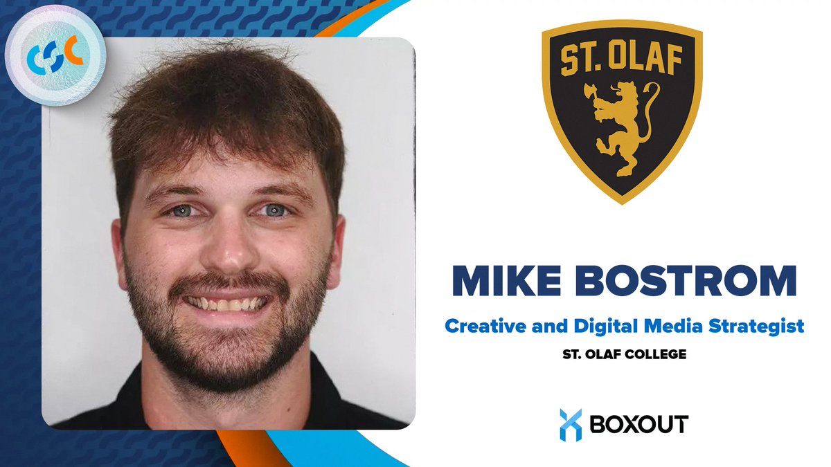 College Sports Communicators Jobs & Transactions (@csccareers) on Twitter photo Congratulations to <a href="/mikeyjbostrom/">Mike Bostrom</a> 🙌
Hired ➡️ Creative and Digital Media Strategist
📍<a href="/StOlafAthletics/">St. Olaf Athletics</a>
Full Story:athletics.stolaf.edu/news/2025/8/26… Congratulations to <a href="/mikeyjbostrom/">Mike Bostrom</a> 🙌
Hired ➡️ Creative and Digital Media Strategist
📍<a href="/StOlafAthletics/">St. Olaf Athletics</a>
Full Story:athletics.stolaf.edu/news/2025/8/26…