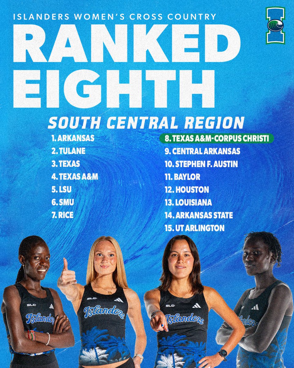 Already making waves 🌊

Women's Cross Country comes in at No. 8️⃣ in the South Central Region in the USTFCCCA Preseason Regional Rankings!

#ShakasUp