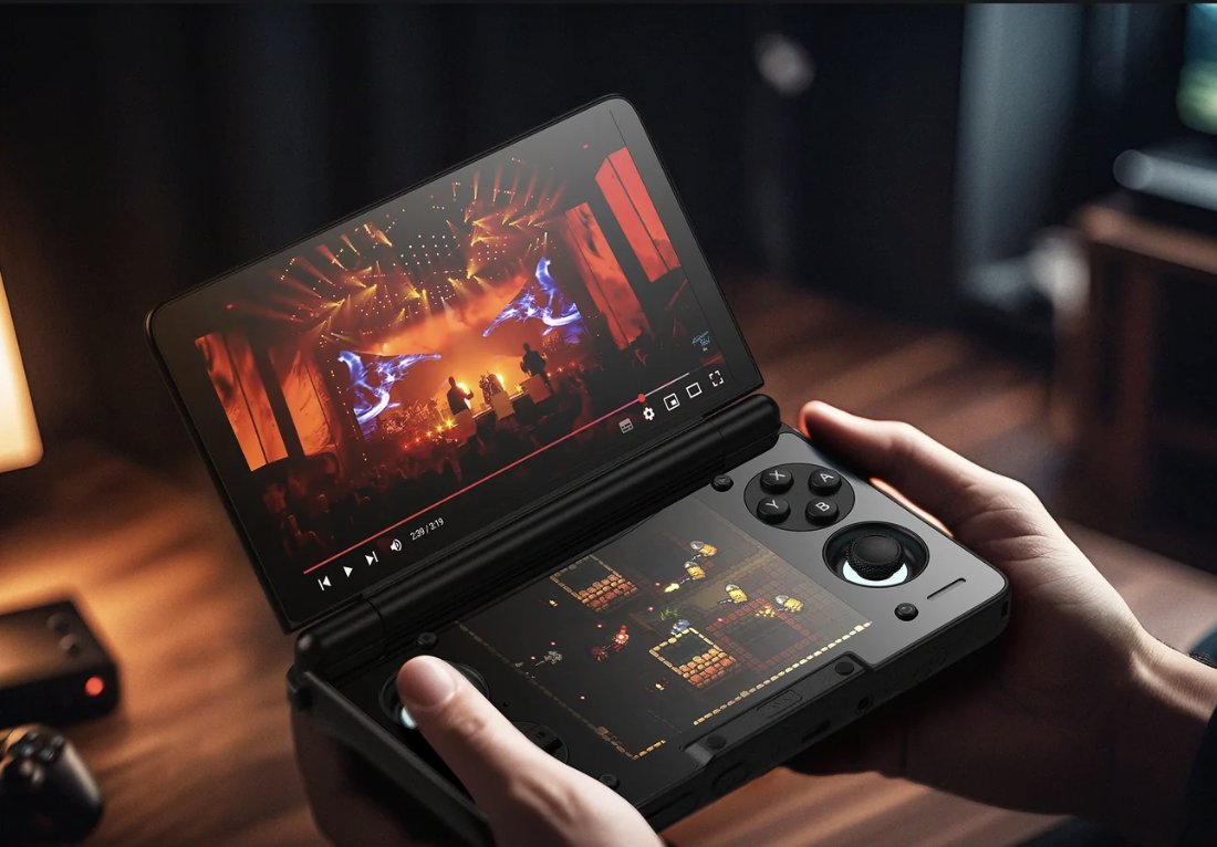 Techigar's tweet image. The AYN Thor is a badass dual-screen, clamshell gaming handheld with two AMOLED touchscreens, Hall Effect joysticks, and lots of power, running Android 13. 

Prices start at $250 for Lite pre-orders.

techigar.com/ayn-thor-is-a-…

#handhelds #retrogames #ayntech #thor #console