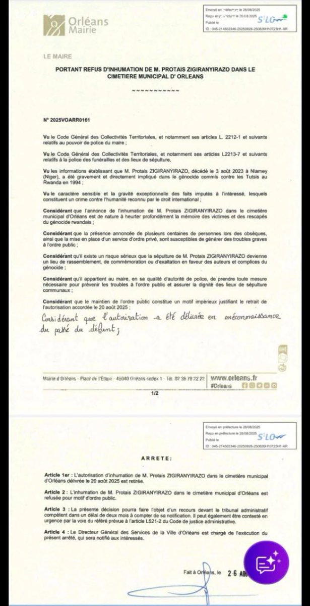 "Le meurtrier croit fuir dans la mort, mais même la tombe ne veut de sa paix." le fameux Z, même mort, continue de ZigZaguer. francebleu.fr/infos/faits-di…