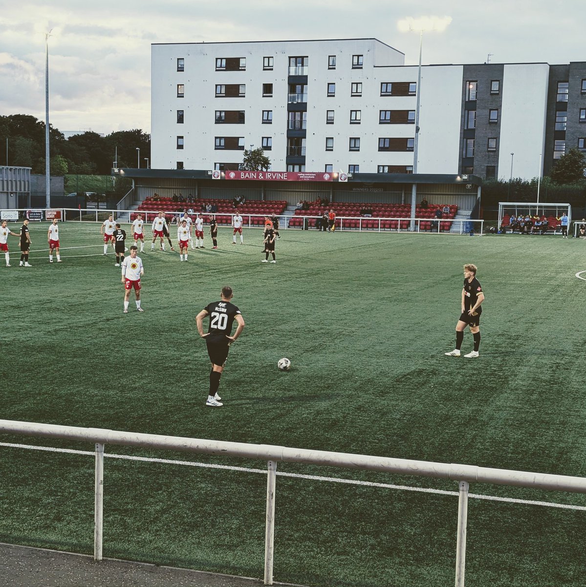 All square at the break here at Ainslie Park. <a href="/SpartansFC/">The Spartans FC</a> <a href="/pfcofficial/">Peterhead FC</a>