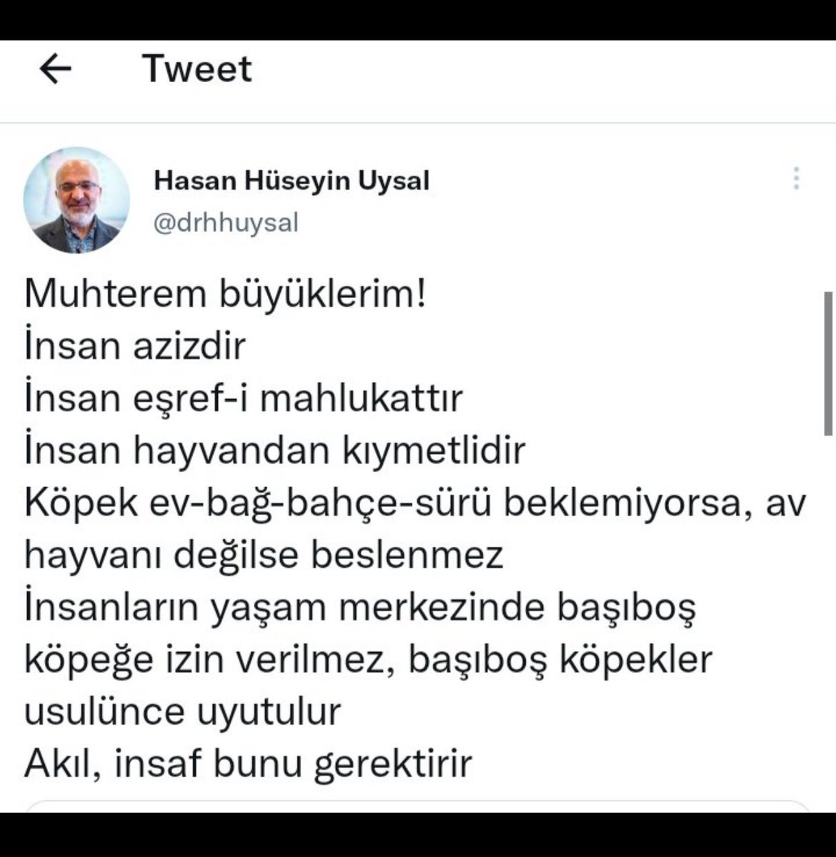 <a href="/sagliklicozum/">T.C. Sağlık Bakanlığı Sağlıklı Çözüm</a> Halkı kin ve nefrete sürükleyen, sokak hayvanlarının katledilmesini savunan yaşam düşmanından doktor olmaz!