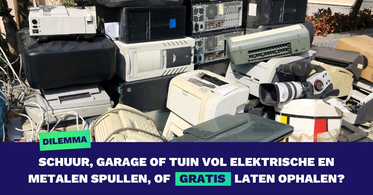 Woon je in Barendrecht, Albrandswaard of Ridderkerk, dan kun je je kapotte koelkast, laptop of oude fiets gratis op laten halen. Dit geldt voor alle oude elektrische en metalen apparaten.  

📅 Maak makkelijk online een afspraak: bit.ly/3UVYHUG

#barafvalbeheer
