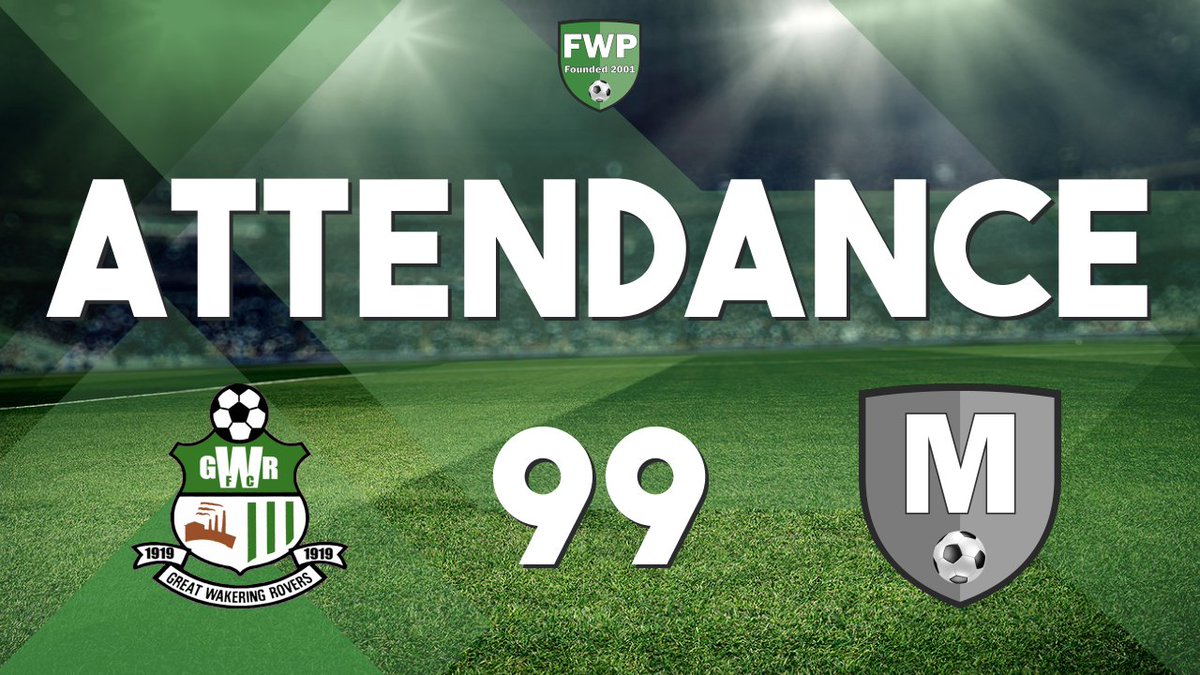 ATTENDANCE: Great Wakering Rovers v May &amp; Baker - 99 fwp.co/Z75wb6