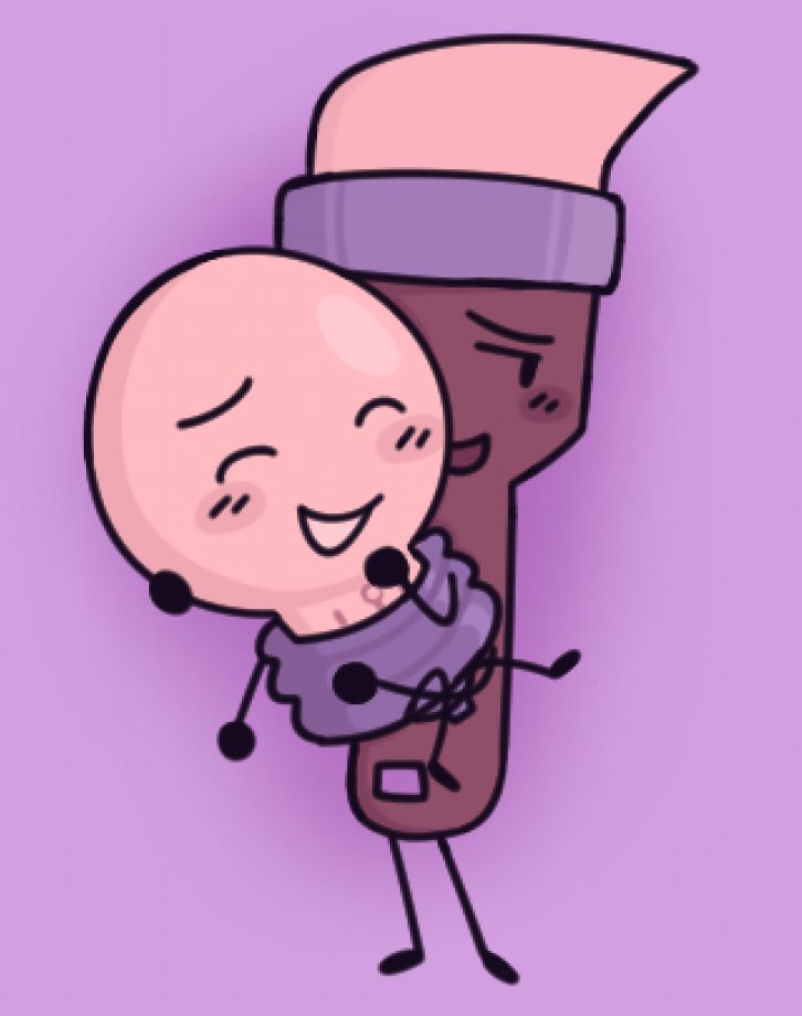 (day 103, ft paintbrush) i think lightbulb would bother paintbrush to carry her around. and it always works because paintbrush loooooooooves her