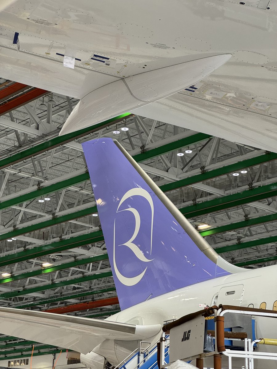 Riyadh Air (@riyadhair) on Twitter photo Fresh from the <a href="/BoeingAirplanes/">Boeing Airplanes</a> factory!
Our first 787-9 aircraft is getting ready to roll off the assembly line and soon wear Riyadh Air’s iconic livery ✈
Thank you to our partners at <a href="/Boeing/">The Boeing Company</a> for bringing this milestone to life. Fresh from the <a href="/BoeingAirplanes/">Boeing Airplanes</a> factory!
Our first 787-9 aircraft is getting ready to roll off the assembly line and soon wear Riyadh Air’s iconic livery ✈
Thank you to our partners at <a href="/Boeing/">The Boeing Company</a> for bringing this milestone to life.