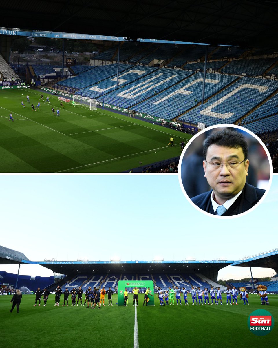TheSunFootball's tweet image. Tens of thousands of empty seats at Hillsborough tonight as #SWFC fans boycott their Yorkshire derby with Leeds in protest at owner Dejphon Chansiri.

Another iconic club run in to the ground by an appalling owner 🔵⚪