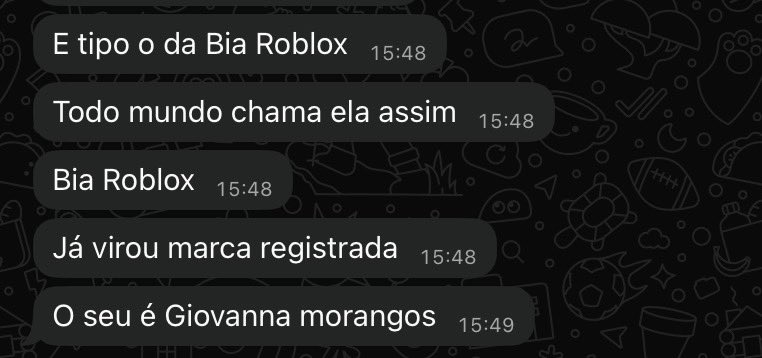 mal sabe ele que nem eu nem ninguém se compara a bia roblox