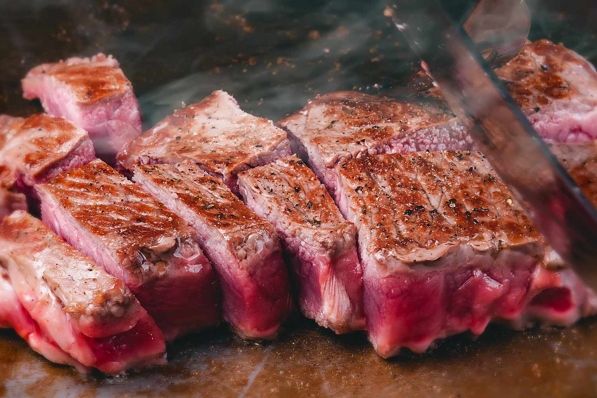 The country that eats the most meat per capita has the highest rate of longevity
Hong Kong -- 85.77 years
The country that eats the least meat per capita has the lowest rate of longevity 
India -- 70.82 years
Do you need a study, too, or can you figure this out on your own?