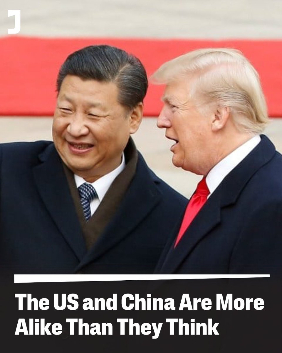 Despite their seeming differences, China and the US both suffer from massive levels of inequality and burnout-inducing work cultures. However, their mutual hostility prevents them from noticing what they have in common: jacobin.com/2025/08/us-chi…