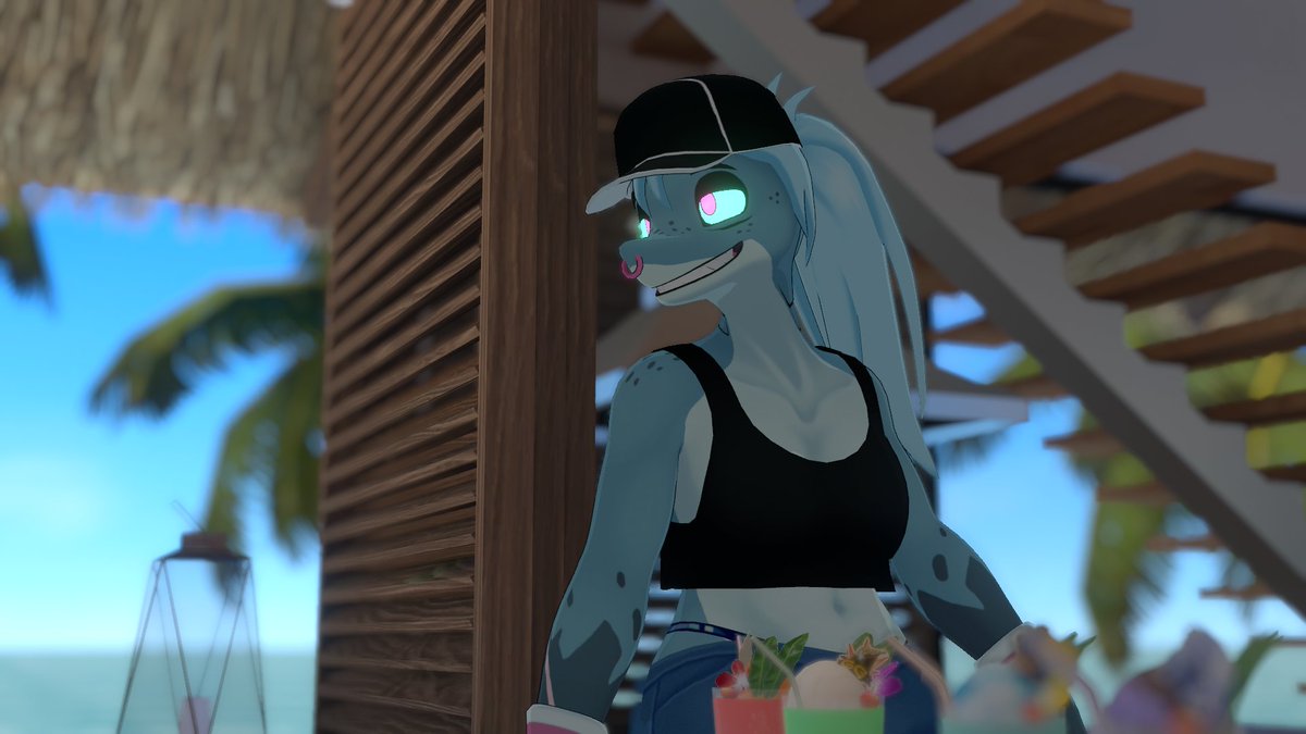 I'm happy to finally bring Jawlene to life in vrchat! 🦈Avatar commission for <a href="/HernyEd/">herny</a>