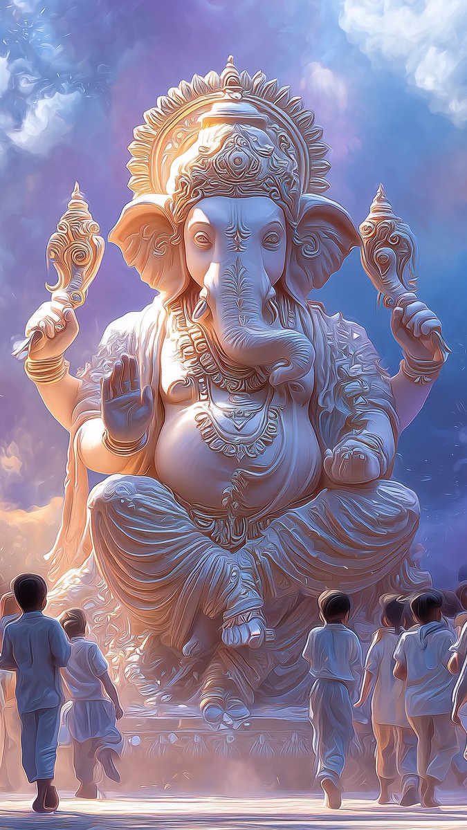 decent_geek's tweet image. Little hands, big faith, infinite blessings 🙏✨ Ganpati Bappa Morya! 🐘💛 #GaneshChaturthi #PureDevotion
