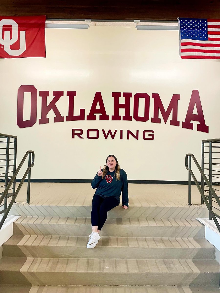 katielinroberts's tweet photo. back to where it all began for me as a student-athlete almost a decade ago. 

thrilled to share I’ve officially started a new role with @ou_athletics as director of operations for @ou_rowing! so excited for this journey ahead. BOOMER! https://t.co/IbAKhk0z8e