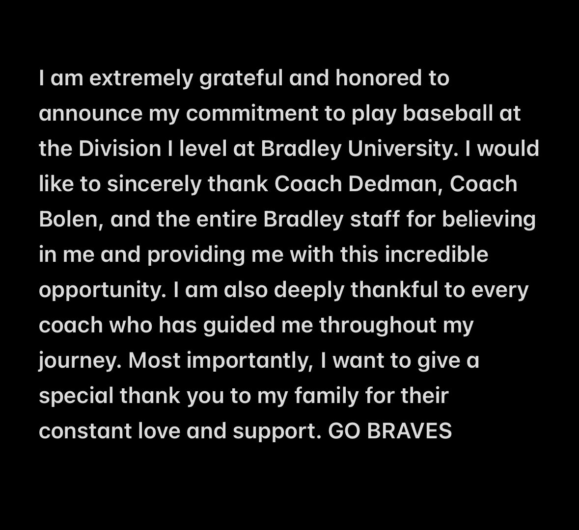 COMMITTED ‼️ Go Braves 

<a href="/hittingmental/">Justin Dedman</a> <a href="/CoachBolenJC/">Jeff Bolen</a> <a href="/curtyk22/">Curtis Kellogg</a> <a href="/LNEagleBaseball/">LNHS_Baseball</a> <a href="/CoachBshaw5/">Jake Bradshaw</a> <a href="/rstegall25/">Ryan Stegall</a> <a href="/RoyalsScoutTeam/">RoyalsScoutTeam</a> <a href="/BrettBa05/">BBBaseball5</a> <a href="/PridePitching/">Pride Pitching</a> <a href="/ColeDuensing_24/">Cole Duensing</a> <a href="/PrepBaseballMO/">Prep Baseball Missouri</a> <a href="/PGMidwestBB/">Perfect Game Midwest Baseball</a> <a href="/JeffPalicki/">Jeff Palicki Photography</a>