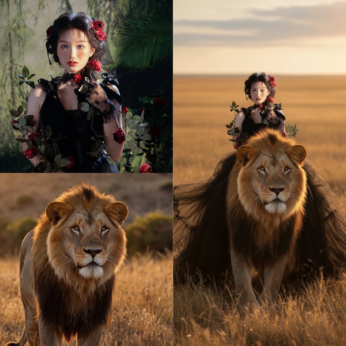 LLuCCKKyyyyy's tweet image. Me👸🏻+ Lion 🦁+ nanobanana 🍌= New wallpaper🪄

#nanobanana #imageedit #imagemix