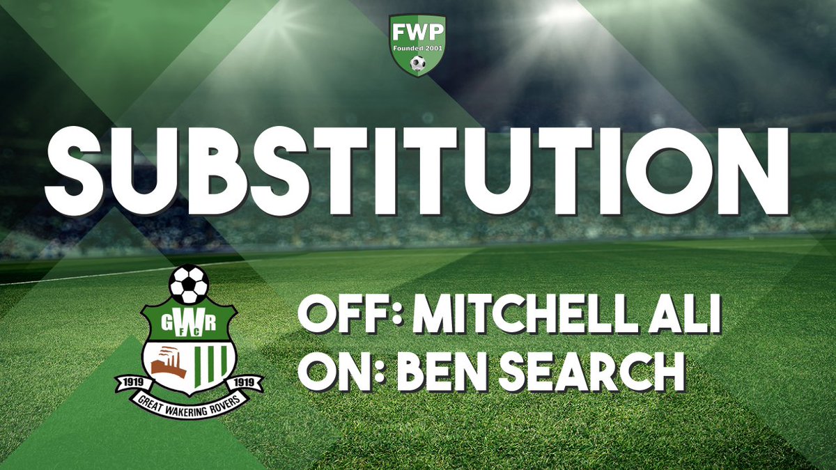 SUB: Ben Search replaced Mitchell Ali (45') fwp.co/Z75wb6