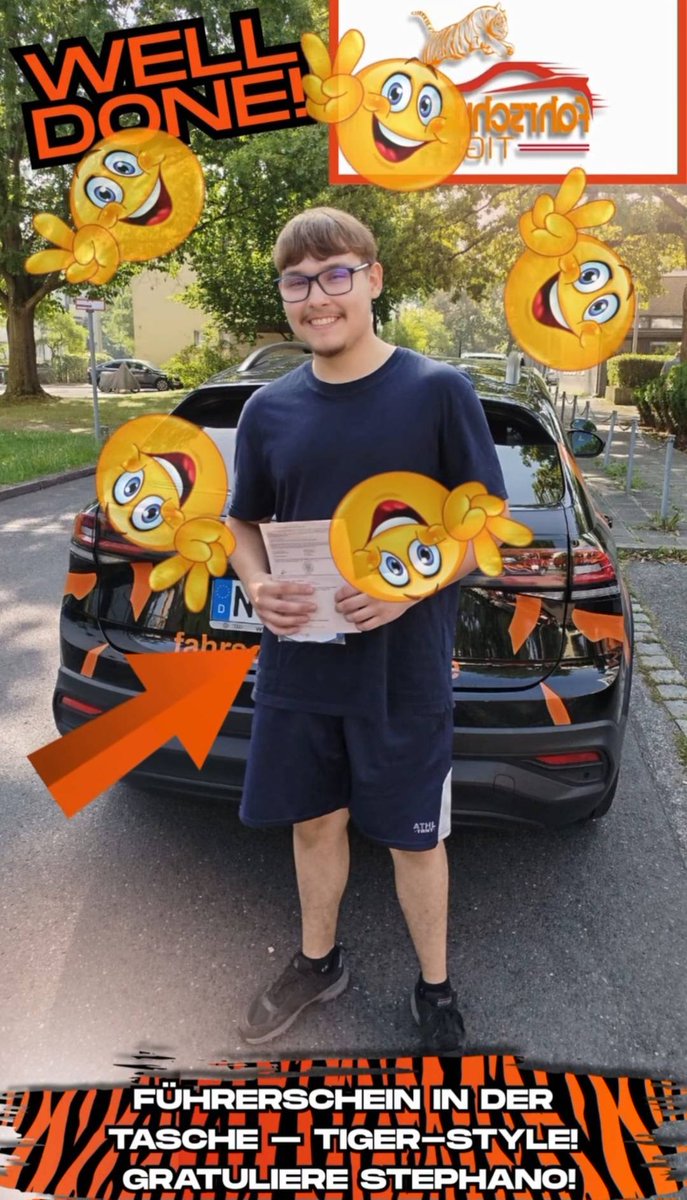 yooooo Honk alles gute zum bestandenen führerschein💪