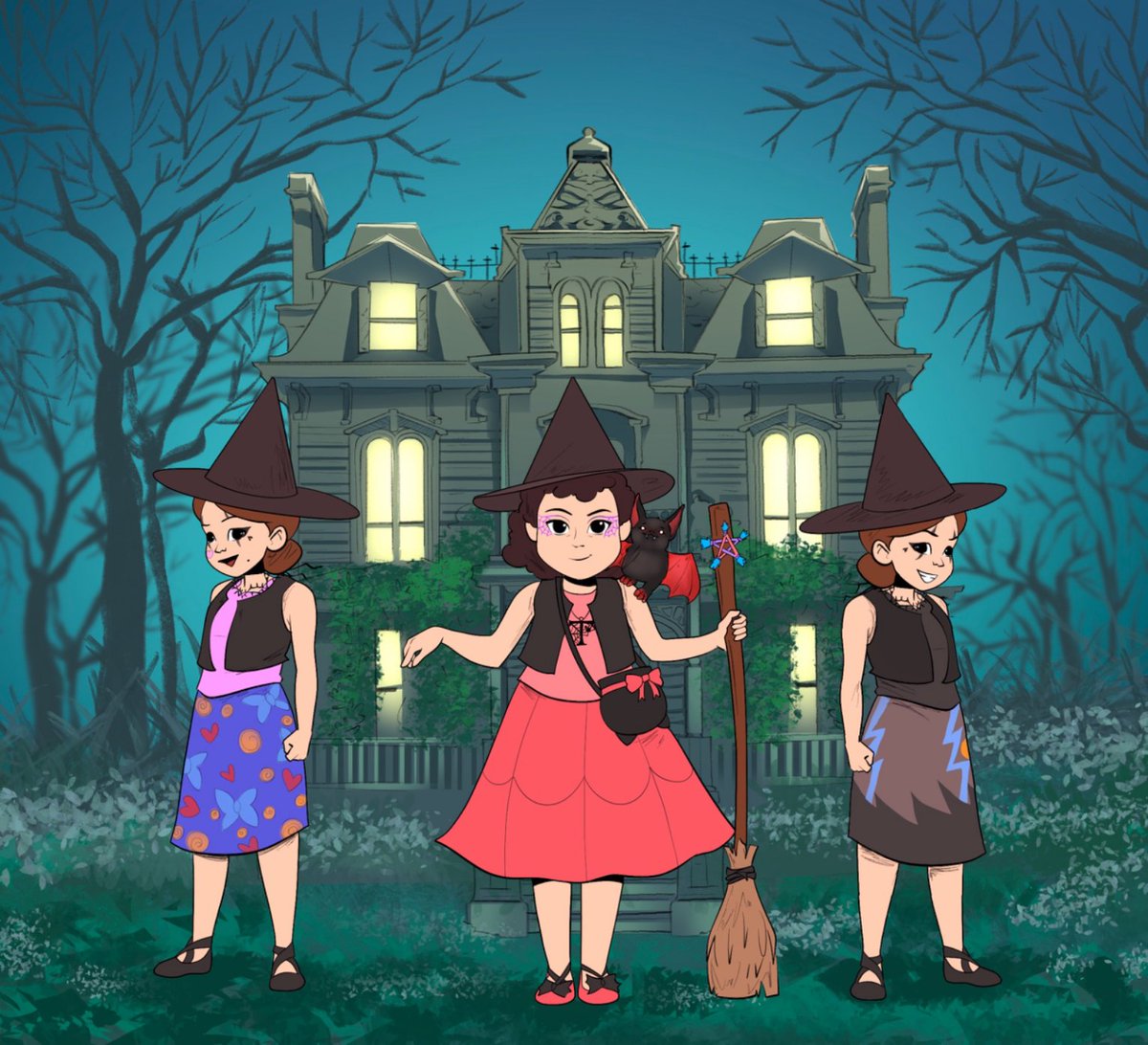 <a href="/TheOldTurtleDen/">🐢 The Old Turtle Den 🍕</a> Yay so happy also just for the fun of it do you guys think my original witch trio characters "The Bootiful Friends" would make great new bad guys for the turtles? here's what they'd look like in the show thanks to my good friend <a href="/goddessleona_O/">𝓁ℯℴ𝓃𝒶</a> 🤔✨🧹😈.